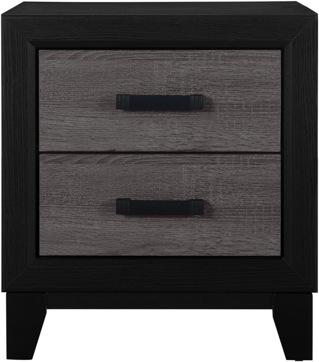 Grey and Black 5PC Full Bedroom Set