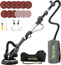 MYTOL Drywall Sander, 7.2A Electric Drywall Sander with Vacuum Dust Collection, 6 Variable Speed 900-1800RPM, LED Light, Foldable & Extendable Handle, 9 Pcs Sandpaper&3 Pcs Grid Sandpaper, Full Green