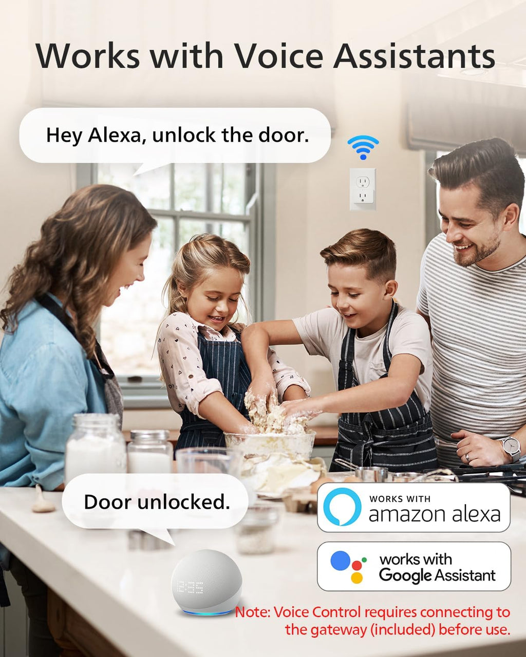 Philips Wi-Fi Smart Lock with Handle, Keyless Entry Keypad Door Lock with Handle, Front Door Deadbolt Set with WiFi Gateway, App Control, Fingerprint Unlock, PIN Code Unlock, Auto Locking