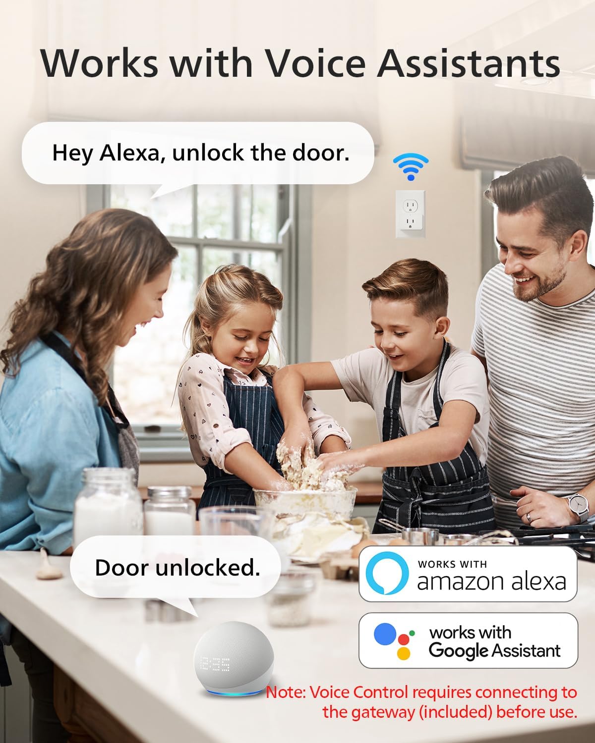 Philips Wi-Fi Smart Lock with Handle, Keyless Entry Keypad Door Lock with Handle, Front Door Deadbolt Set with WiFi Gateway, App Control, Fingerprint Unlock, PIN Code Unlock, Auto Locking