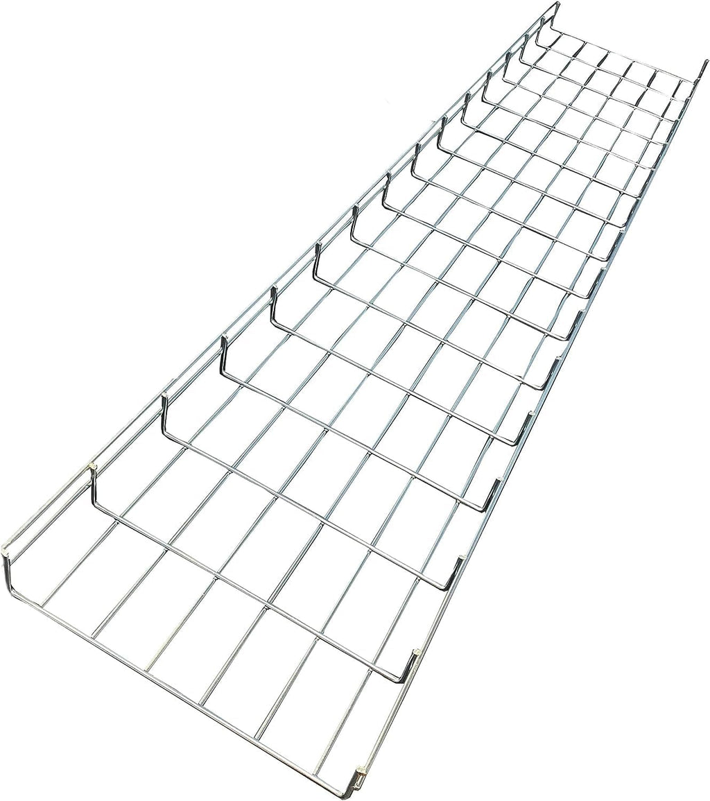 Kable Kontrol Cable Tray- 5 Feet Long - 12' Width, 4' Depth – Wire Mesh Tray Cable Management Rack Cords Organizer Cable Basket, Zinc Plated Steel NEC Approved for Network, Fiber Optic, Cabling