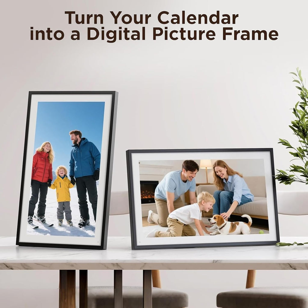 WALFRONT Digital Calendar Wall Touch Screen Smart Electronic Calendar for Home 10.1in HD Touchscreen Family Planner, Supports Sync 32GB Touchscreen Automatic Rotation