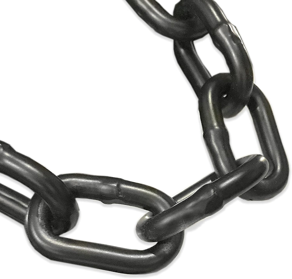 Generic 3/8'' X 30' Black Powder Coated Safety Chain | Working Load: 2,650 LBS Grade 30 Proof Coil | UV Protection | Swing Set Barrier Gate | Steel Chain | Heavy Duty
