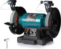 6-Inch Variable Speed Bench Grinder with Grinding Wheel Dresser, 1725–3450 RPM 2.5 Amp Brushless Induction Motor, LED Work Light, Eye Shields, Cast-Iron Base for Sharpening, Grinding & Polishing