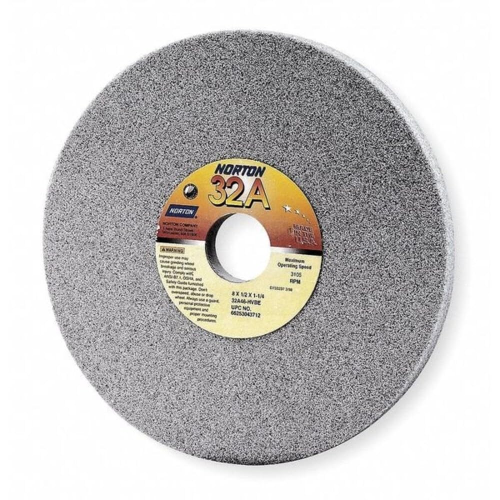 Grinding Wheel, T1, 7x1x1-1/4, Aluminum Oxide, 46G