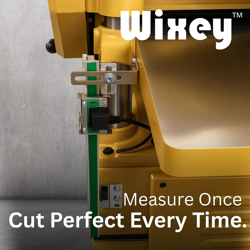 WR550 Wixey Digital Readout with Remote LCD Display - Precision Thickness 12'' Height Measuring Calipers for Planer, Drum Sander, & Wide Belt Sander - 0.002' Accurate Digital Callipers for Measuring