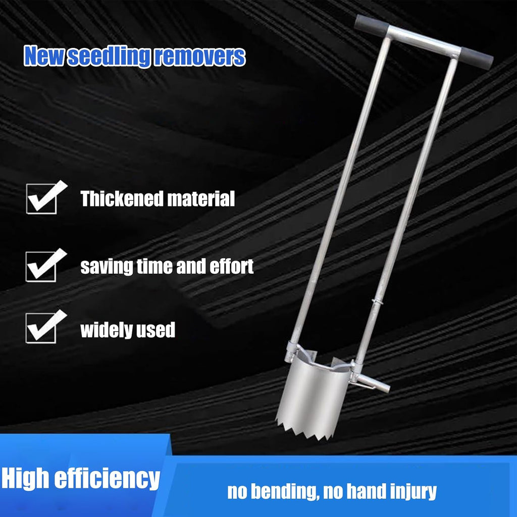 Gardening Plant Transplanter – Long Handled Planter, Bulb Planting Tool, Heavy Duty Manual Weeder with Comfortable Handle | Practical Vegetable Flower Garden Lawn Planting Maintenance Use
