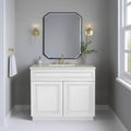 36' Antique White Bathroom Vanity Base – Ready-to-Assemble Sink Cabinet, Freestanding Bathroom Vanity Base Only, No Top or Sink