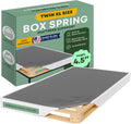 Greaton, Unassembled Twin XL Bed Inch Wood Box Spring Only – Amish Made in USA – Quiet Noise-Free Replacement Mattress Packed Flat, Easy Assembly (White), 4.5' Foundation