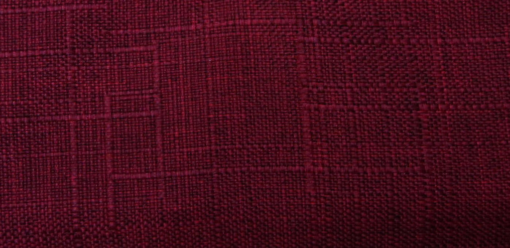 Home Life Premiere Classics Cloth Burgundy Red Linen 51' Tall Headboard Platform Bed with Slats Full - Complete Bed 5 Year Warranty Included 007