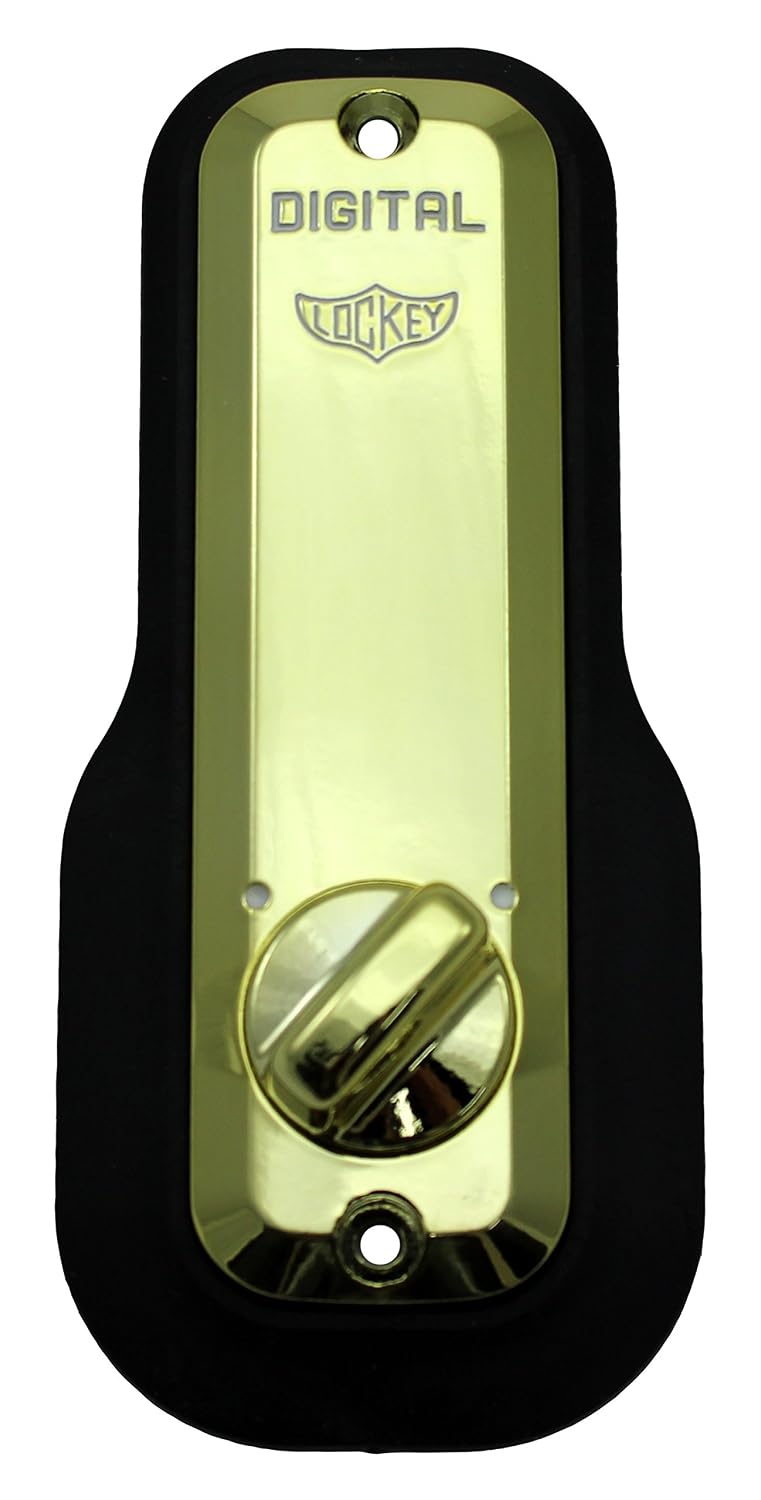 Digital Door Lock M210 Mechanical Keyless Deadbolt, Bright Brass