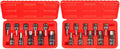 20pc 3/8' & 1/2' Drive Hex Key Allen Head (METRIC & SAE) Socket Bit Set w/CaseมJikkolumlukka