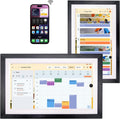 15.6' Smart Display with Google Calendar, Android Apps&Photo Frame, Walnut | No subscription+pen,Built-in battery,anti-glare FHD touchscreen,voice control,family schedules and chore management,Streaming