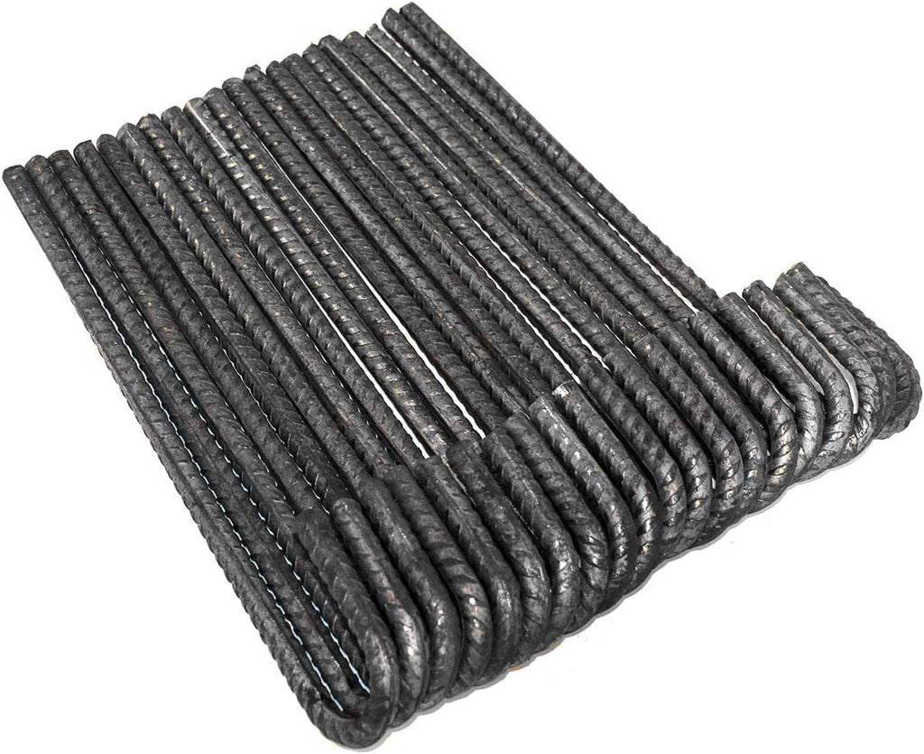 Deerbusters 18in Rebar Ground Stakes - Heavy Duty J Hook (100 Pack)