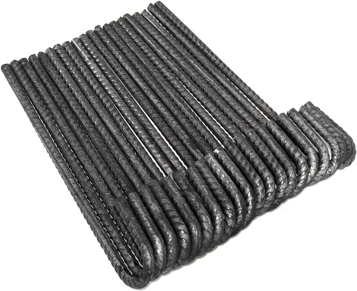 Deerbusters 18in Rebar Ground Stakes - Heavy Duty J Hook (100 Pack)