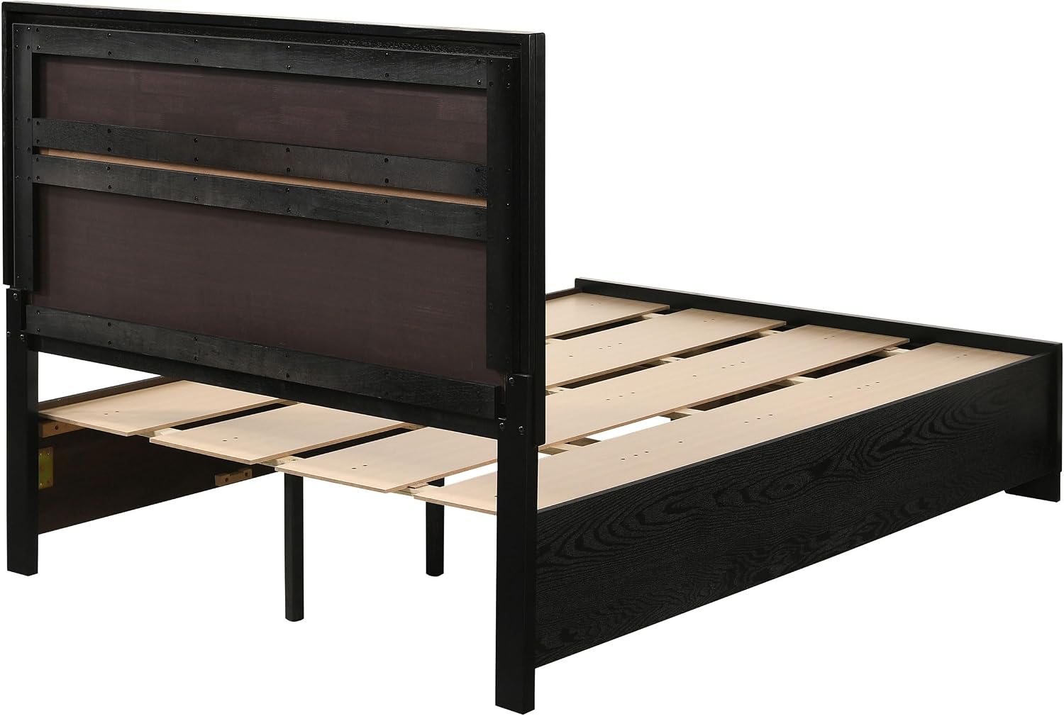 Coaster Home Furnishings Miranda Contemporary Wood Full Size Storage Panel Bed Frame 50-inch Headboard Black 206361F