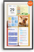 Apolosign 21.5-inch Digital Calendar & Smart Family Wall Planner, No Subscription, Calendar & Dashboard Dual-Mode System, Shared Touchscreen Display with Calendar Sync, Chore Charts & Family Scheduling Hub (Black)