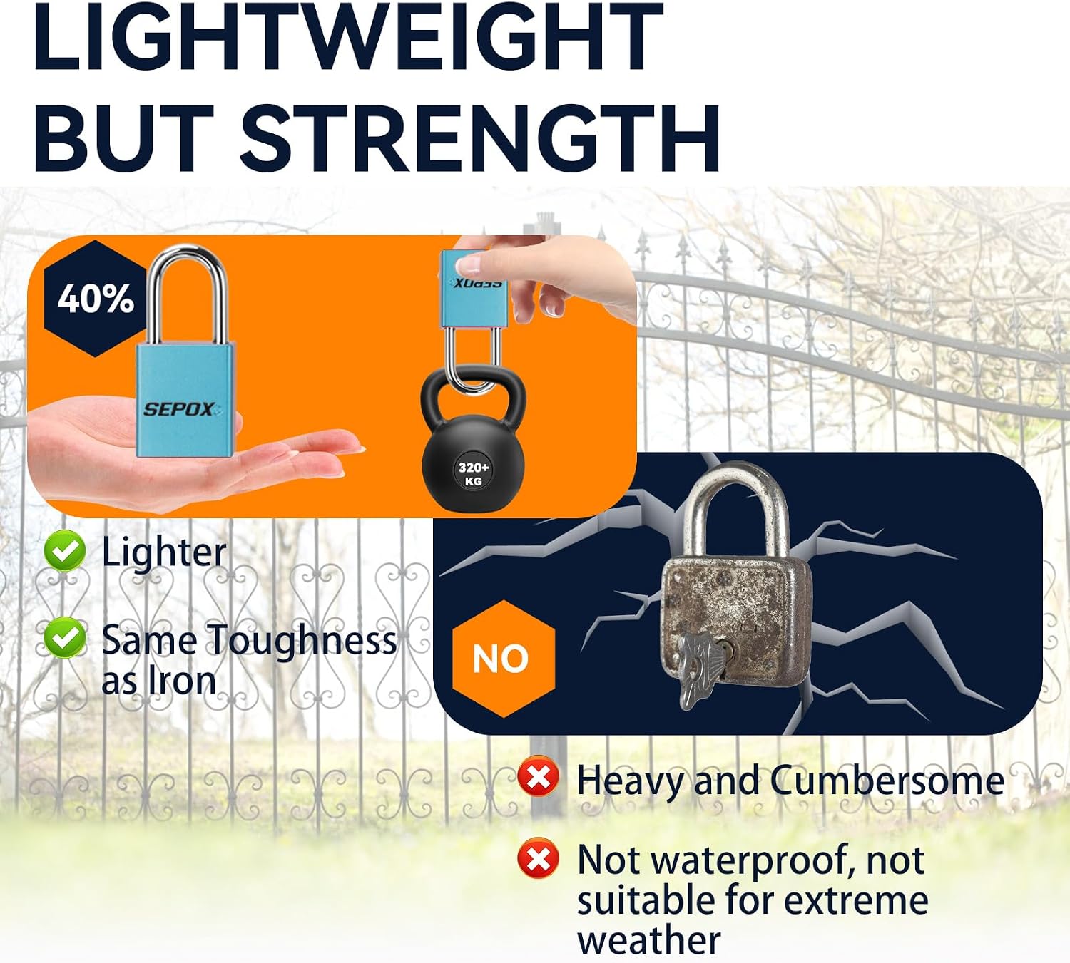 SEPOX® Ultra Rust-Resistant Weatherproof Padlocks, Blue Aluminum Set of 24 Padlocks with 36 Same Keys, High Security for Outdoor & Industrial Like Lock-Out, Gates, Storage, Lockers, Fences