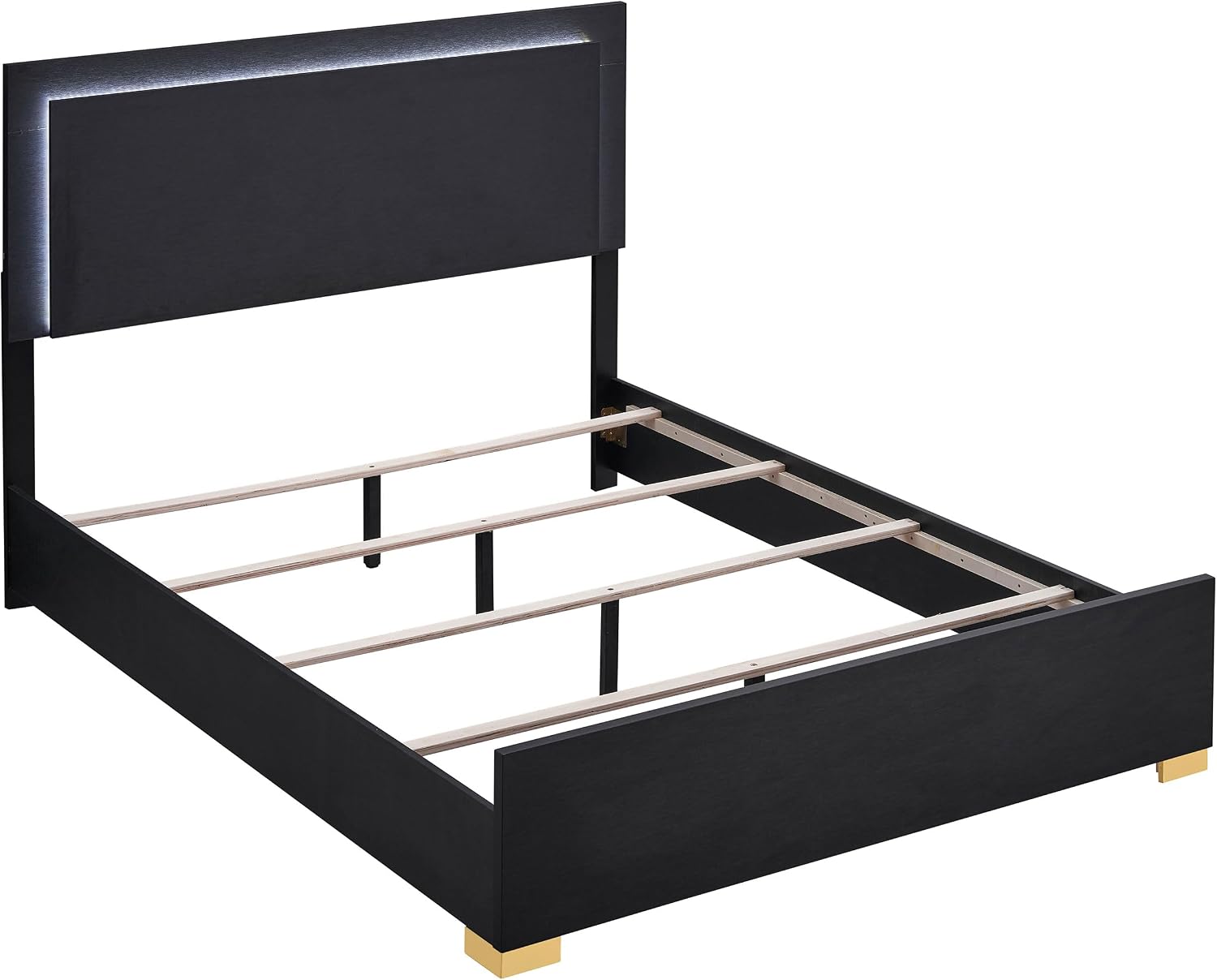 Black 4 LED Full Bedroom Set