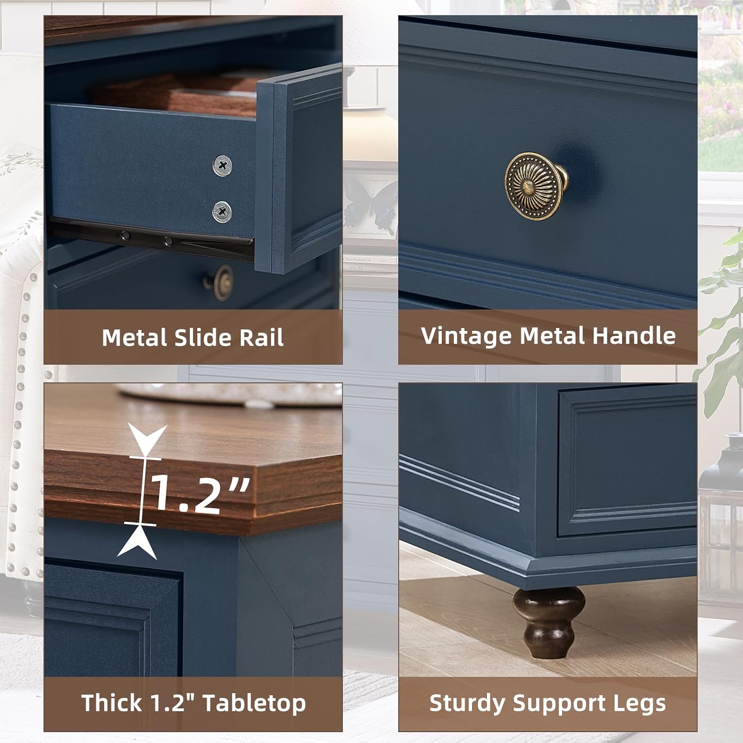 Joaxswe Farmhouse Dresser and Nightstand Sets, Wooden 7 Drawers Dresser & 24' Night Stand with 3 Drawers, 2 Piece Bedroom Furniture Set, Chest of Drawers for Bedroom, Home, Living Room, Hallway