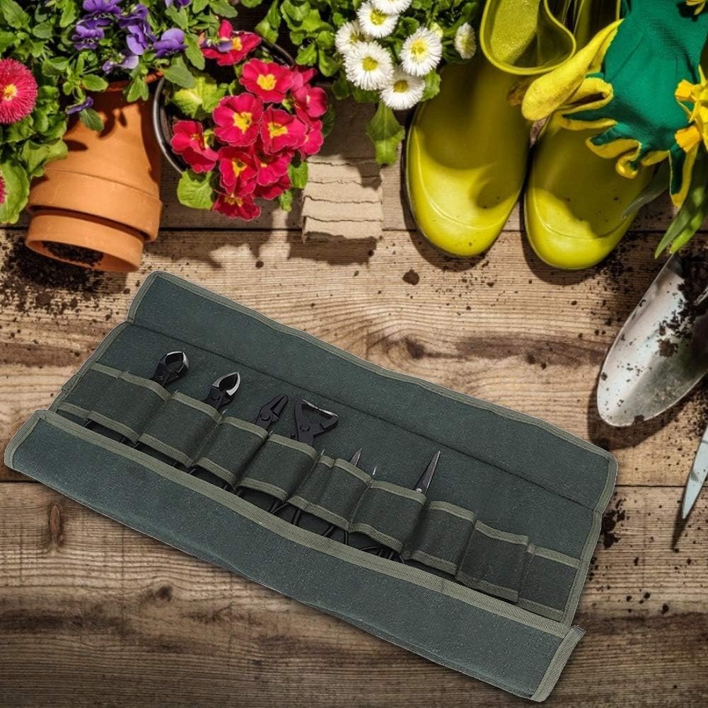 Bonsai Cutting Tools Set, 6Pcs Steel Scissors and Pliers Durable Portable Plant Tree Scissors with a Storage Bag for Gardening Enthusiast