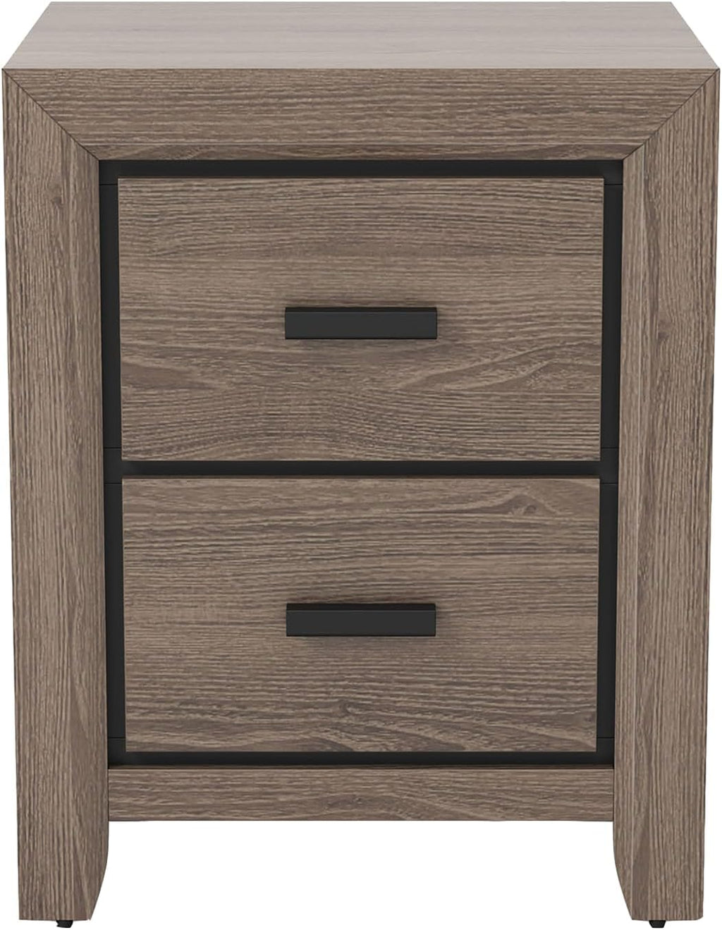Furniture of America Livorn 3-Piece Gray Wood Bedroom Set - Full + 2 Nightstands