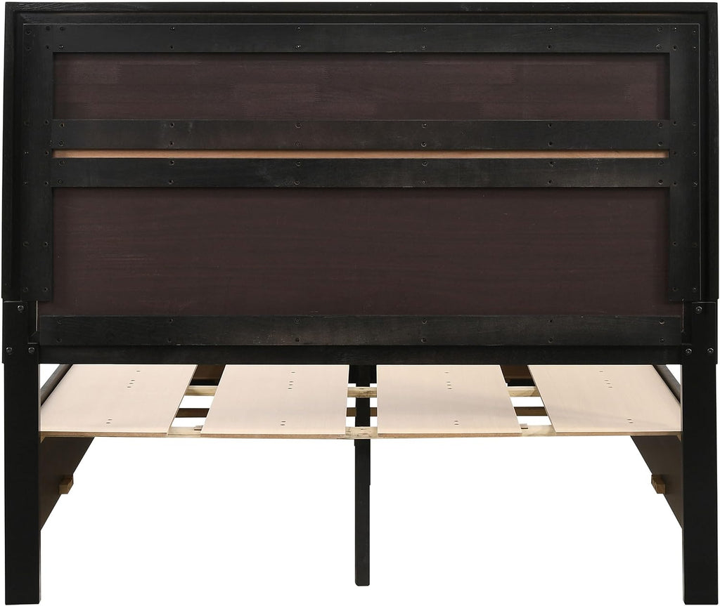 Coaster Home Furnishings Miranda Contemporary Wood Full Size Storage Panel Bed Frame 50-inch Headboard Black 206361F