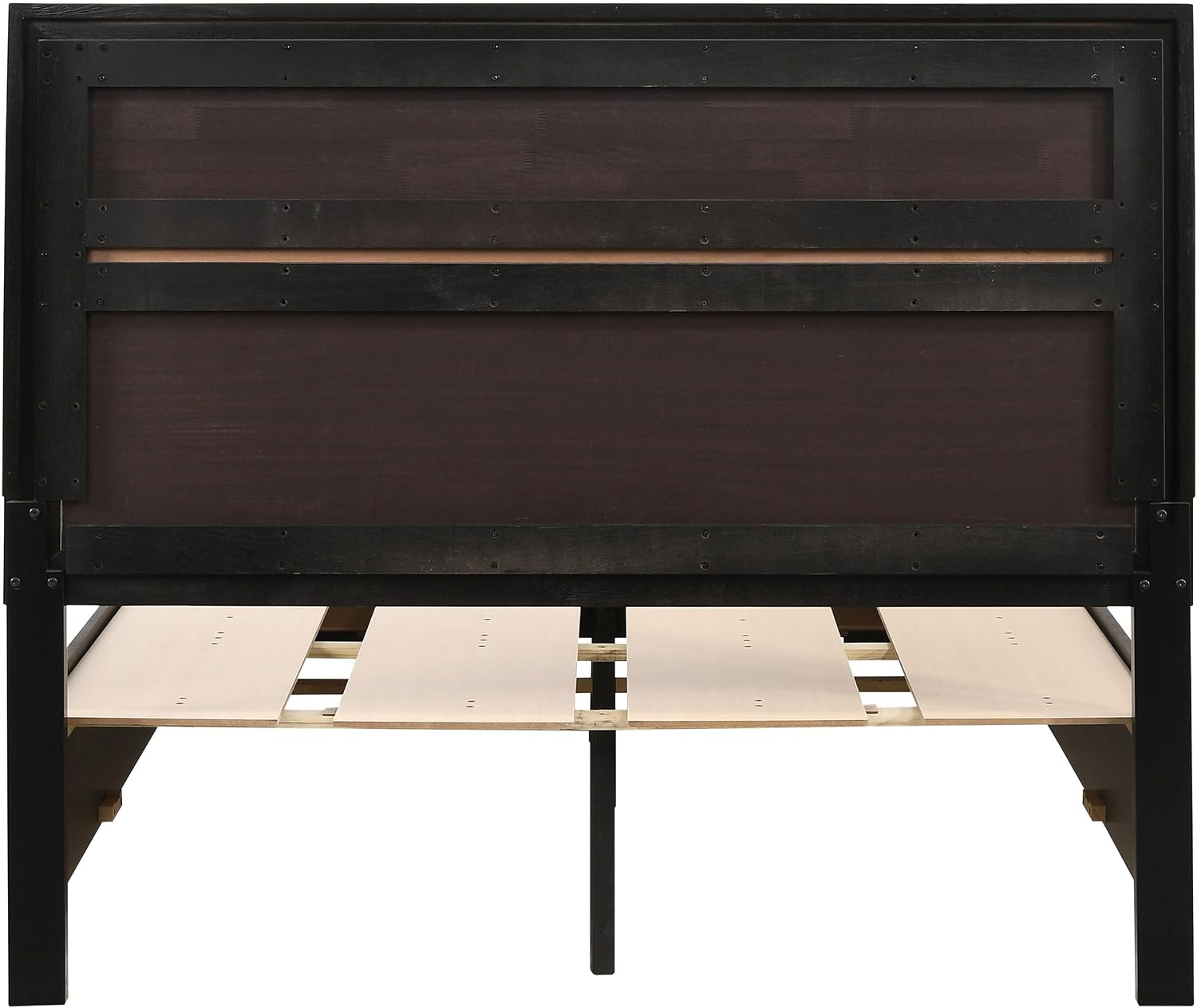 Coaster Home Furnishings Miranda Contemporary Wood Full Size Storage Panel Bed Frame 50-inch Headboard Black 206361F