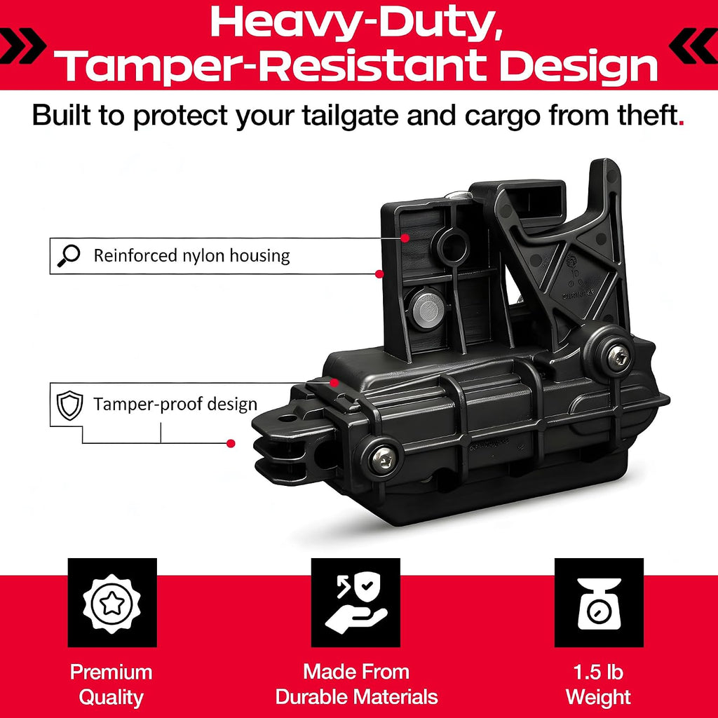 Pop & Lock Toyota Tacoma Tailgate Lock – Power Tailgate Anti-Theft Lock with Plug & Play T-Harness – Fits Tacoma/Tundra 2016-2023 Models (PL8547TAC)