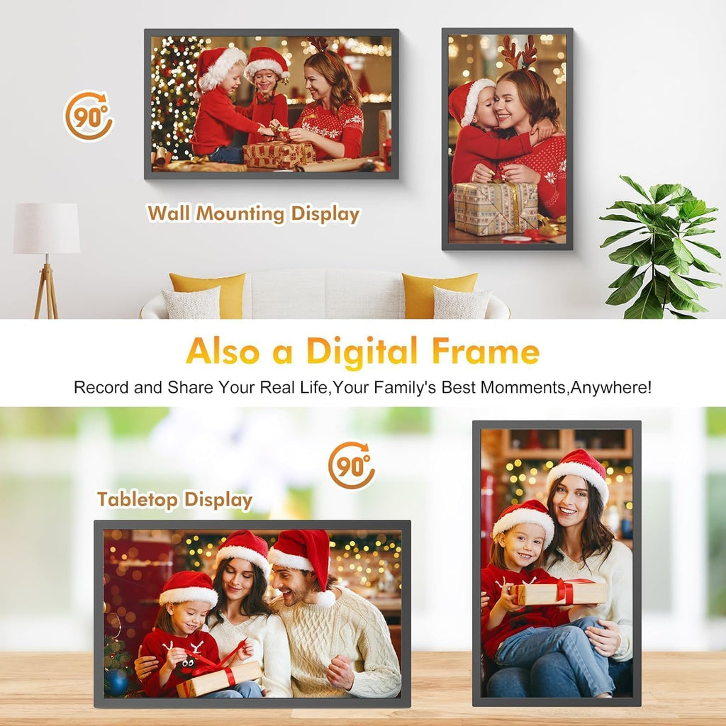 24' Digital Calendar Chore-Chart for-Family-Schedule - Interactive Touchscreen Display Electronic Calendar, Star Reward, Sync Online iCloud Outlook Calendar Via App, Wall Mount, Gift for Mother Father