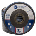 Benchmark Abrasives 4.5' x 7/8' Premium Zirconia T27 Flat Flap Discs 4 1/2 for Angle Grinder Sanding Discs, Finishing Grinding Wheels 4 1/2 Inch for Sanding Stock Rust Removal (100 Pack) - 120 Grit