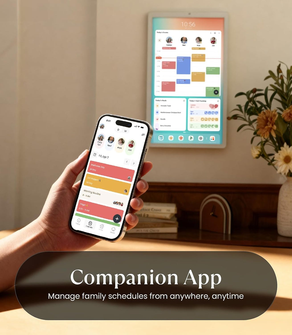 Cozyla Mate Calendar+ 2: 32' Digital Calendar Wall Touch Screen Chore Chart Customizable Dashboard Smart Electronic Display for Family Schedules Meal Plan All App Support Wall Mount Planner for 2026