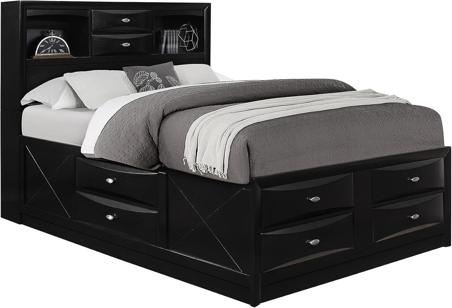 Black 5PC Full Bedroom Set