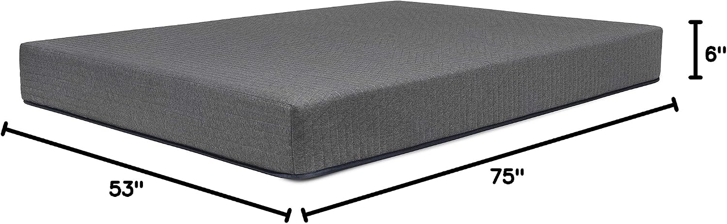 DREAMFOAM Bedding Chill 6' Gel Memory Foam Mattress, Full