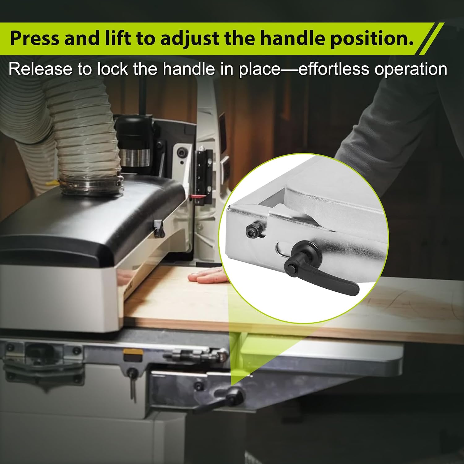 Folding Infeed/Outfeed Tables,For Compatible with JWDS-2244 Drum Sander,22-inch Desktop-Drum Sander Infeed Outfeed Effortless,Efficient Work, Easy As Well,Compatible with Part Number: 723541