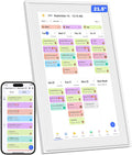 Canupdog Digital Calendar, 21.5 Inch Electronic Calendar Chore Chart & Wall Planner, IPS HD Touchscreen Interactive Display for Family Schedules Gifts for Women Mom