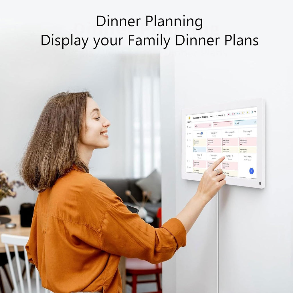 Digital Calendar, Smart Digital Calendar with 15.6 Inch 1080P Full HD Touchscreen, Smart Family Planner, Chore Chart for Organizing Your 2026 (US Plug)