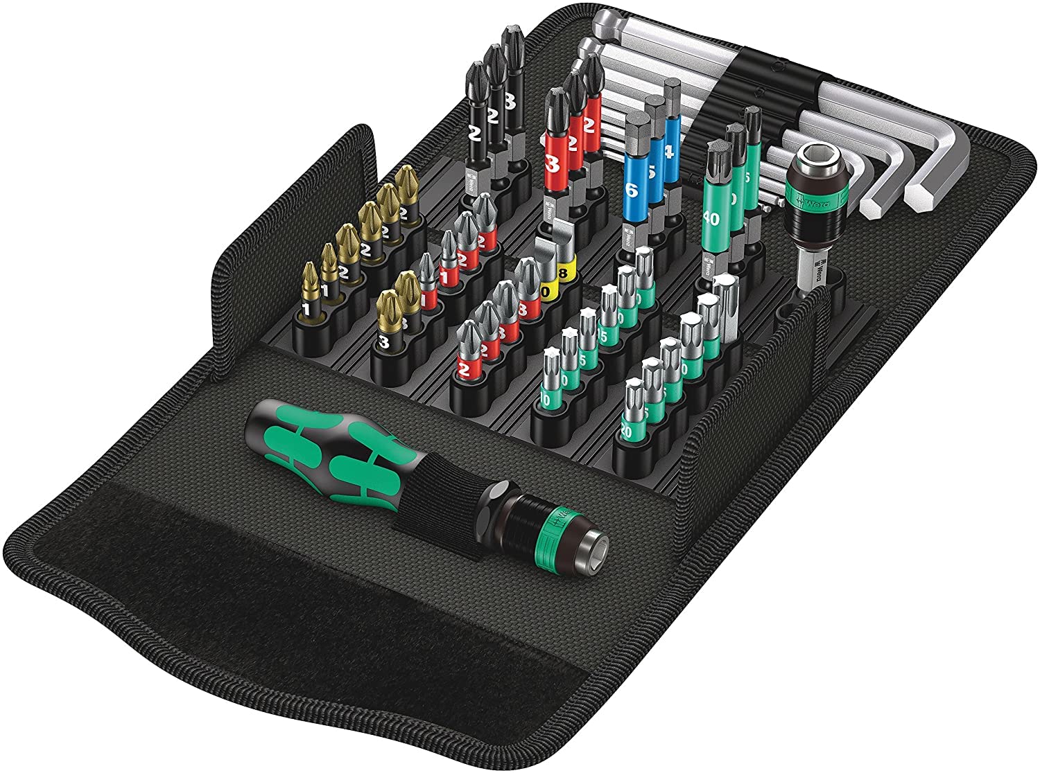 Wera 5057460001- Kk 100 52 Pc Very Compact Pouch Set Metric