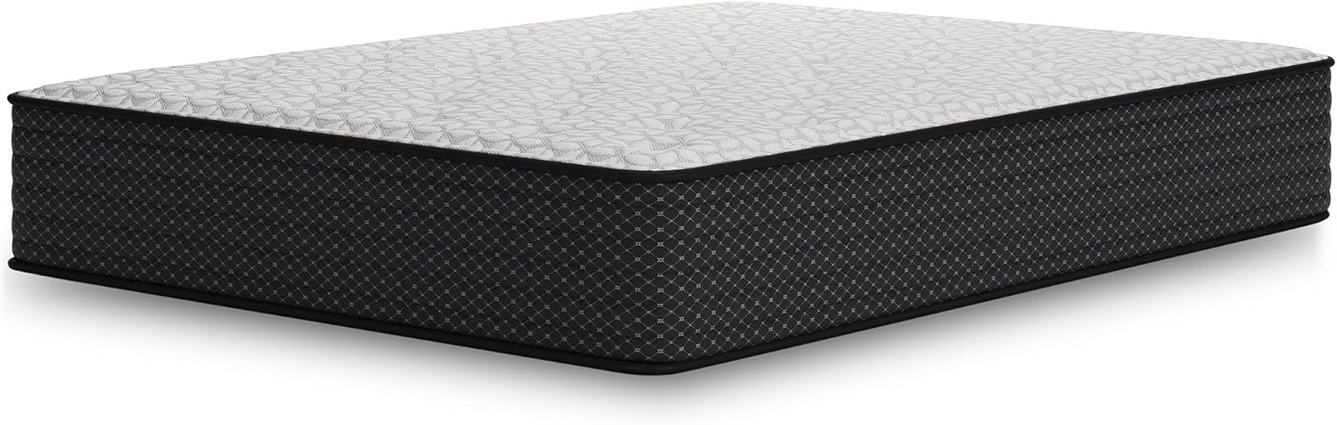 Signature Design by Ashley Plush 12 Inch Hybrid Mattress with Gel Memory Foam and Edge Support for Cool Sleep and Pressure Relief, Twin, Fiberglass-Free, Bed In A Box