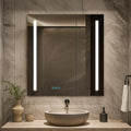 Blossom 30x32 Inch LED Medicine Cabinet Mirror for Bathroom, Lighted Medicine Cabinet with Mirror, Recessed or Surface Mount, Anti-Fog, Adjustable Brightness, Outlets & USB Ports