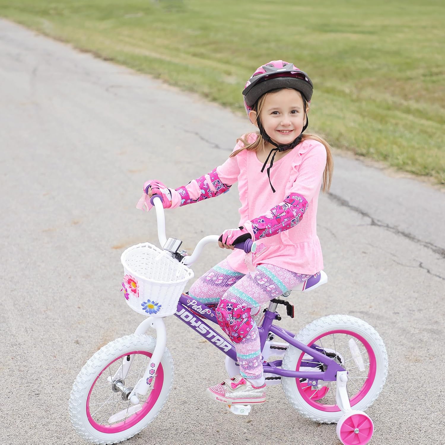 JOYSTAR Girls Bike for Toddlers and Kids Age 3-10 Years, 12 14 16 20 Inch Kids Bike with Training Wheels and Handbrakes, 20 Inch Bike with Kickstand, Multiple Colors