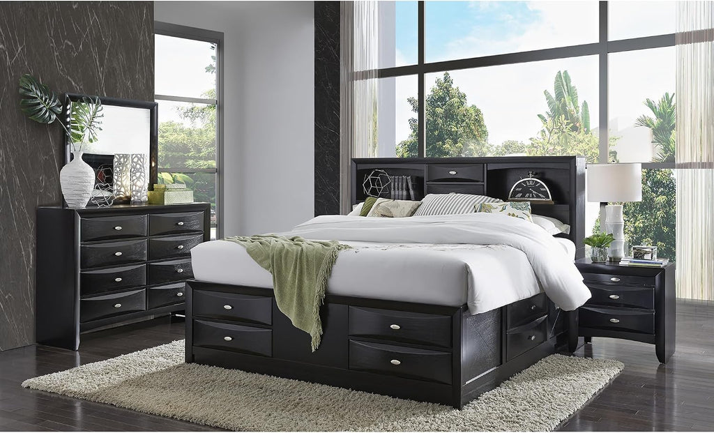 Black 5PC Full Bedroom Set