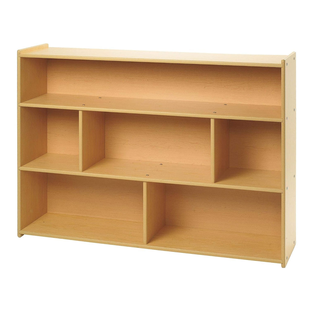 Children's Factory Value Line 3 Shelf Storage, 48' L x 36' H, Kids Bookshelf, Nursery Book Shelves for Classrooms, Playrooms, and Montessori Schools, Natural