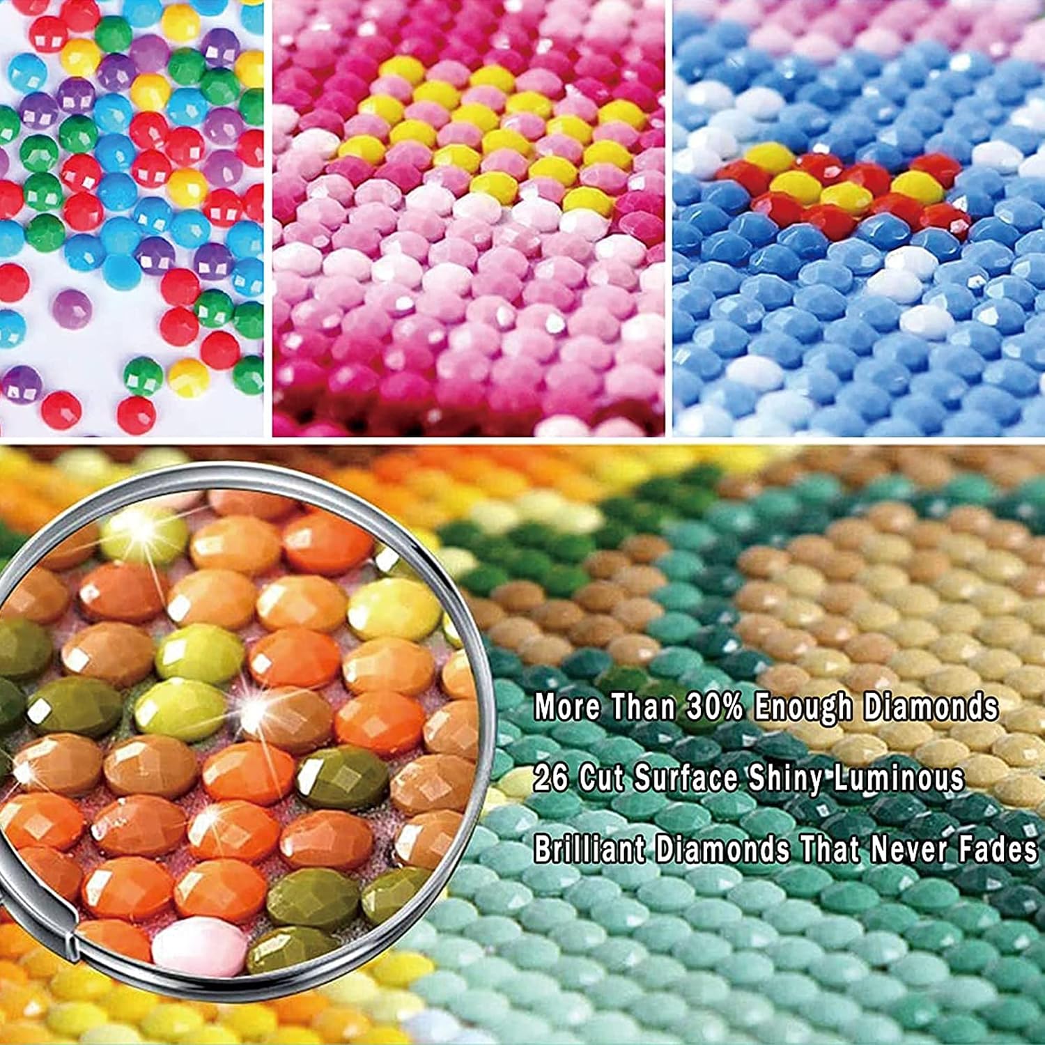 hadefa Custom Diamond-Painting Kit Custom Your Own Picture Rhinestone Painting, Paint with Diamonds (43.3x43.3inch/110x110cm)