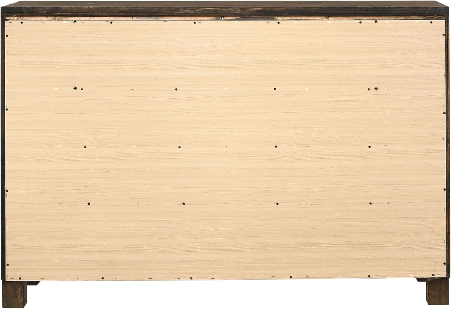 Coaster Home Furnishings Woodmont Farmhouse 58-inch 8-Drawer Bedroom Dresser Clothing Storage Cabinet Wide Chest of Drawers Organizer Unit Rustic Golden Brown 222633