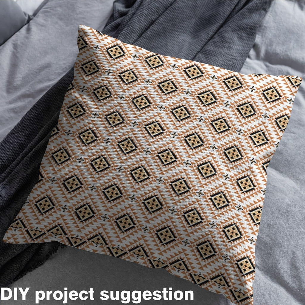 Feelyou Western Aztec Fabric by The Yard 10 Yard Boys Girls Geometric Vintage Upholstery Fabric for Chairs Boho Abstract Pattern for Home DIY Projects,Indoor Decor Aztec Modern Art Soft Flannel