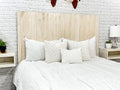 Barn Walls Antique White Headboard, Farmhouse Design, Solid Wood Headboard, Floating Panels, Wall Mount, Adjustable Height, Easy Assembly, Full Size