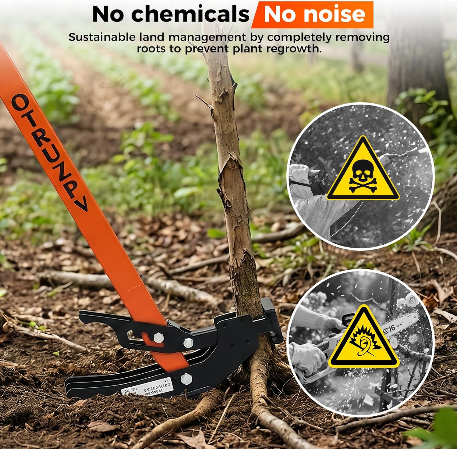 Heavy-Duty Sapling Puller Tool – High-Leverage Tree Puller for Roots 1/4'–2', Effort-Saving Manual Root Remover for Shrubs, Vines & Thorns, Eco-Friendly Weed Removal for Garden, Farm & Landscaping