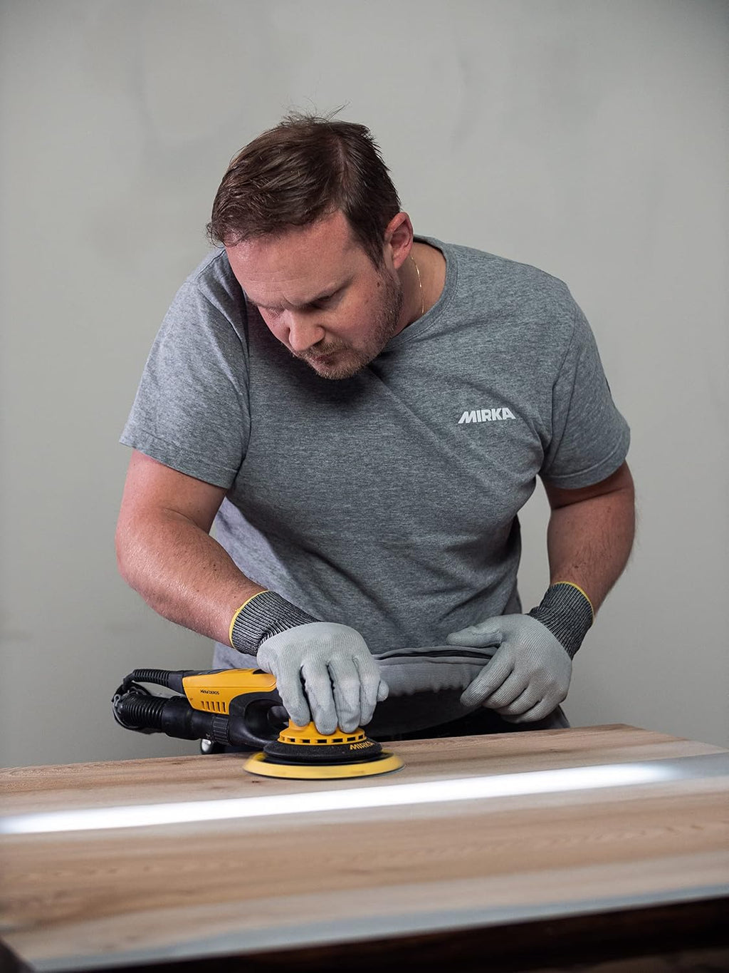 Mirka DEROS 625X CV - 6' Hook & Loop, 2.5mm Random Orbital Sander with Case - 110V Electric Power Tool for Woodworking, Drywall, Automotive Car & Wood Sanding - Professional Dust-Free Sander