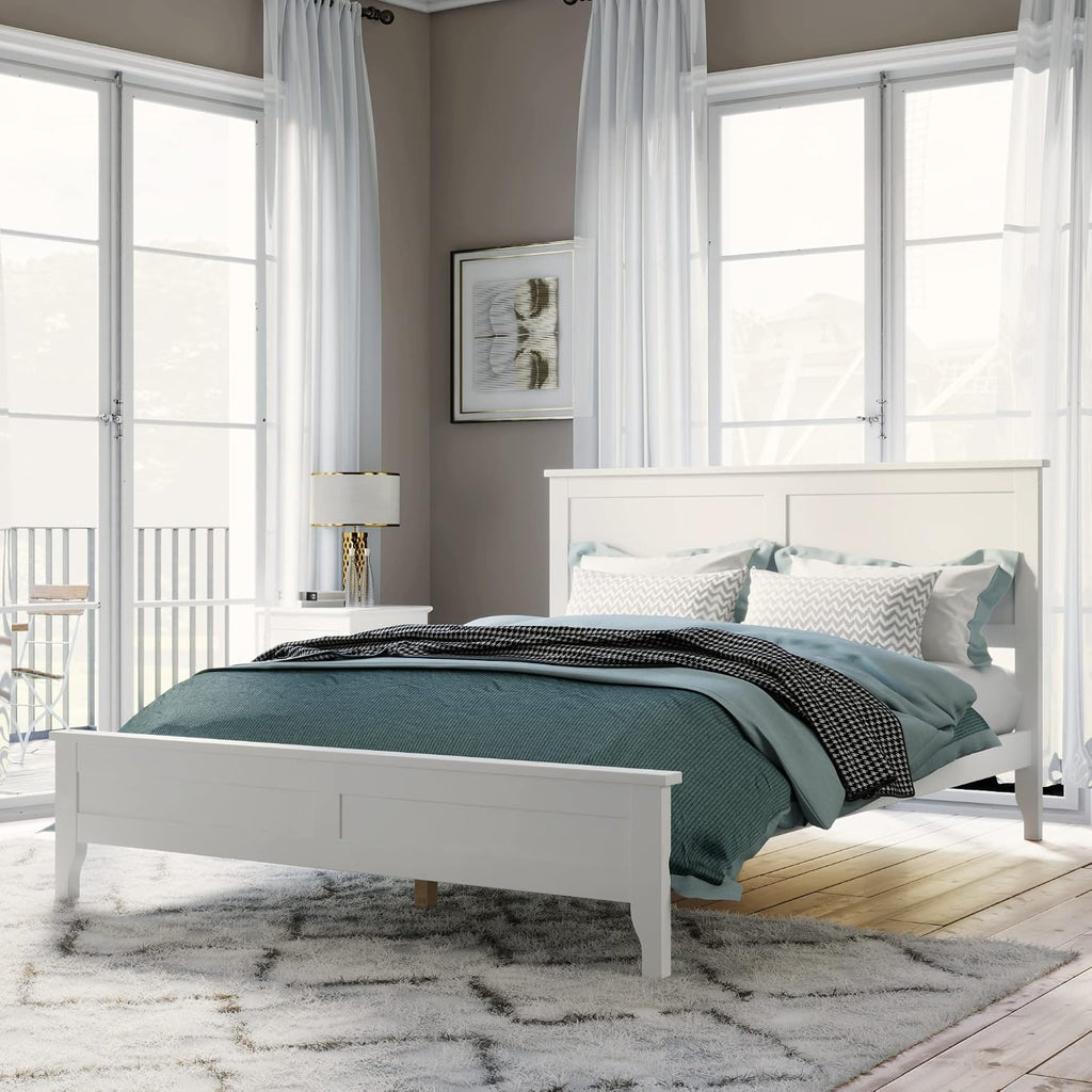 White Solid Wood 3 Pcs Full Bedroom Sets (Old SKU:BS315100AAK) BU425